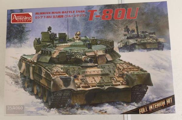 Amusing Hobby 35A060 1/35 Russian Main Battle Tank T-80U w/Full Interior Kit