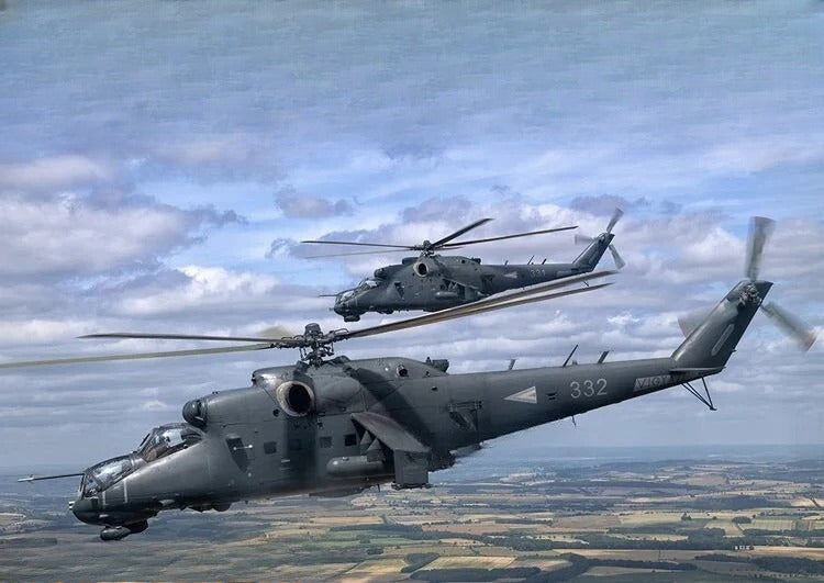 Trumpeter 05829 1/48Scale Mi-24P Hind-F Aircraft Model Kit Main image