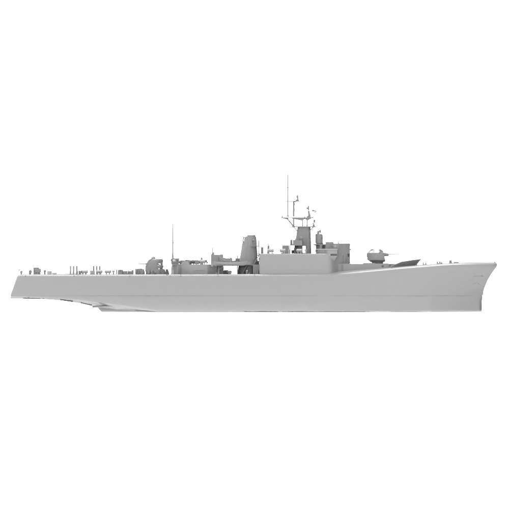 RHWS028 Military Model Kit Water Line HMCS Terra Nova DDE 229 — detail view 3