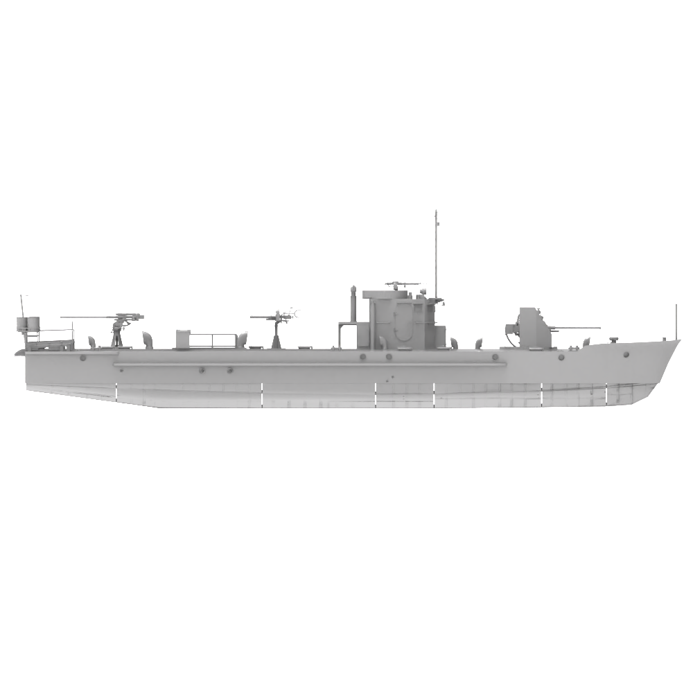 RHWS026 Military Model Kit Water Line USSR Project 194 ARMORED GUN BOATS Main image