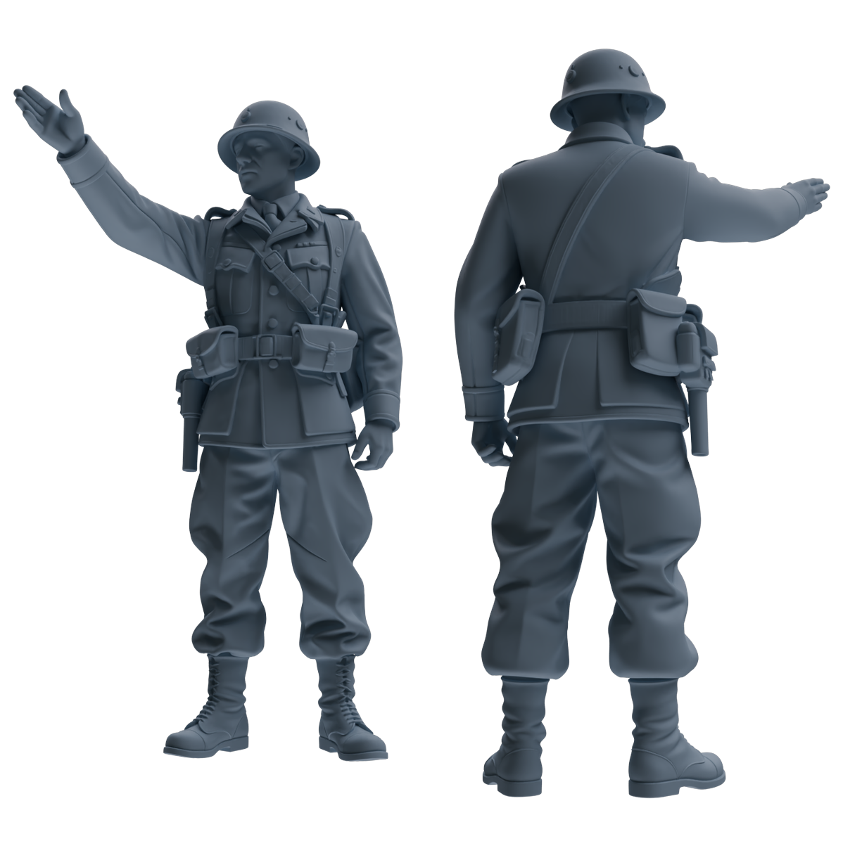MRY-SFW SSTR191 Miniatures Soldier Model Kit Multi-Scenario Combat Soldier Pose Modern Model 5 pcs Secondary image