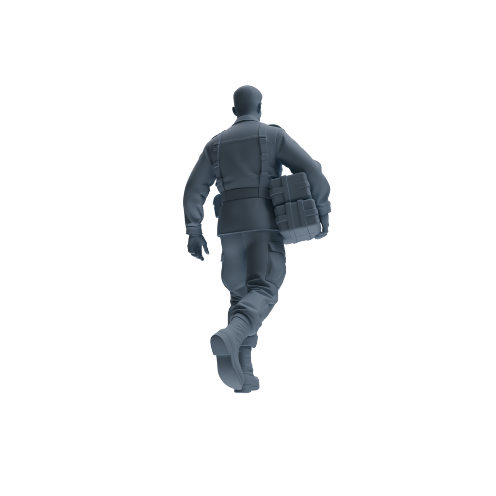 MRY-SFW SSTR179 Miniatures Soldier Model Kit Logistics Soldier Pose Modern Model 3 pcs