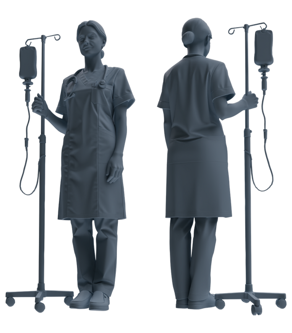 MRY-SFW SSTR206 Miniatures Soldier Model Kit Field Medical Scene Soldier Model 4 pcs