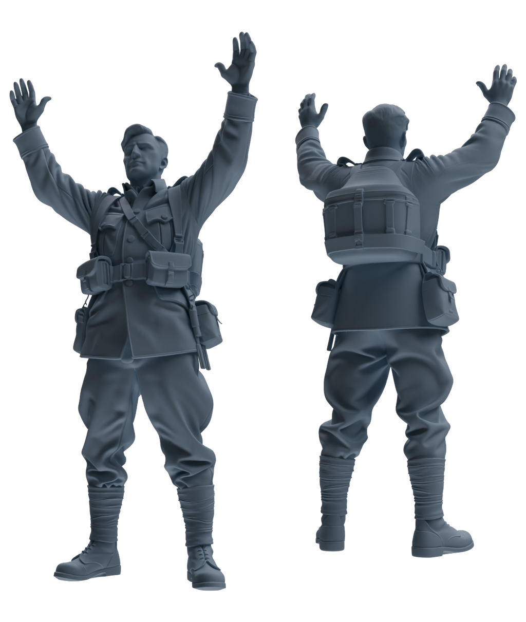 MRY-SFW SSTR197 Miniatures Soldier Model Kit Multi-Pose Soldier Modern Model 5 pcs