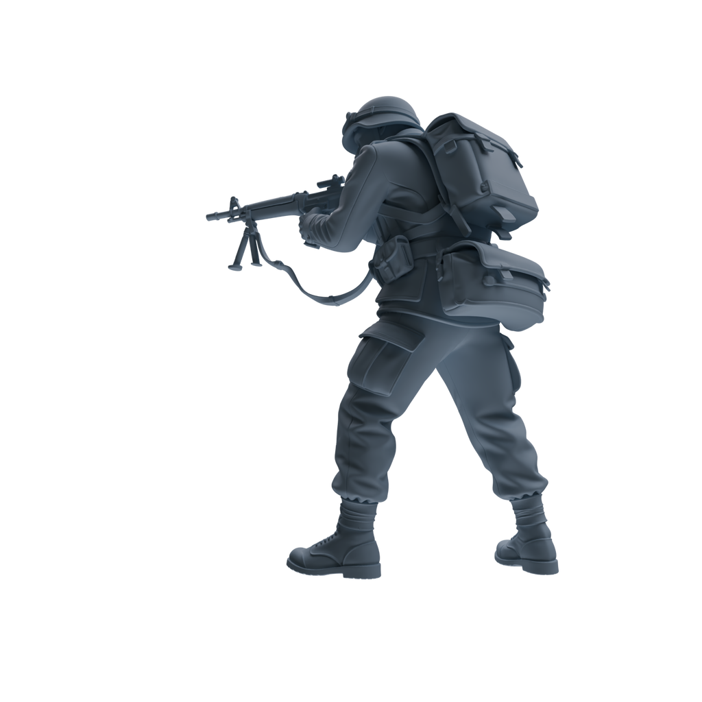 MRY-SFW SSTR185 Miniatures Soldier Model Kit Combat Engineer Soldier Pose Modern Model 4 pcs