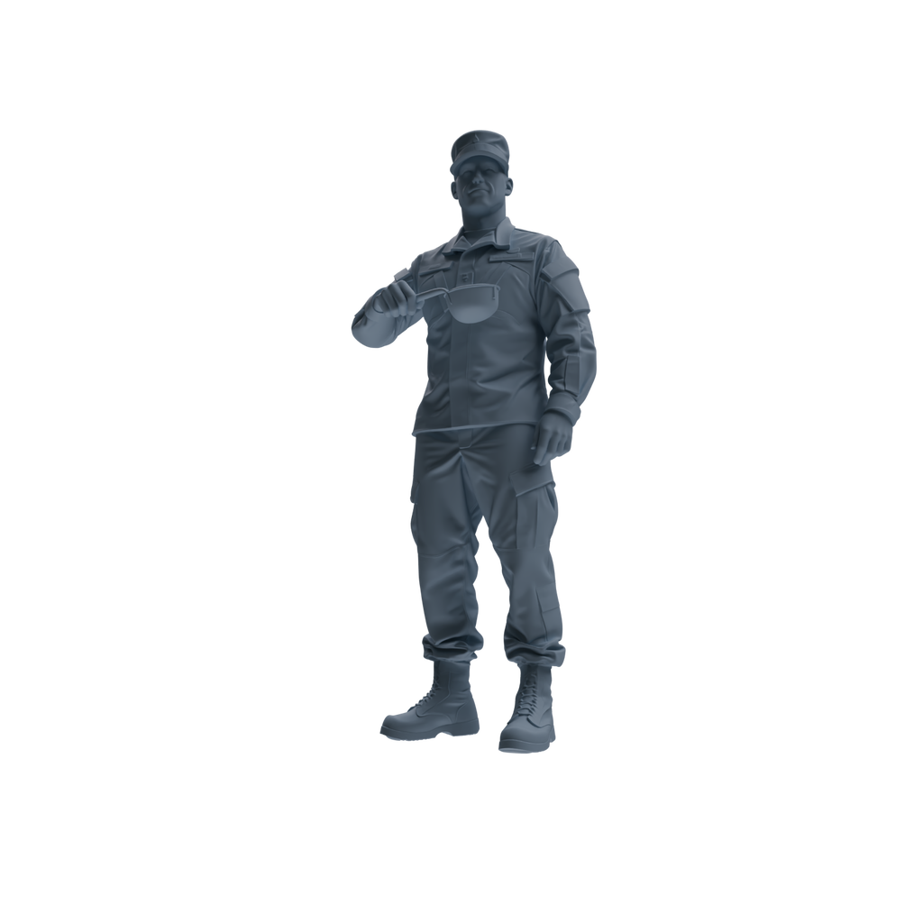 MRY-SFW SSTR179 Miniatures Soldier Model Kit Logistics Soldier Pose Modern Model 3 pcs