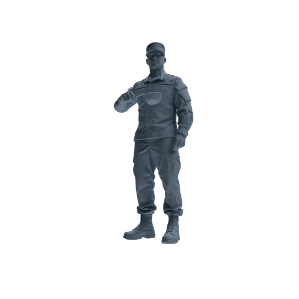 MRY-SFW SSTR179 Miniatures Soldier Model Kit Logistics Soldier Pose Modern Model 3 pcs