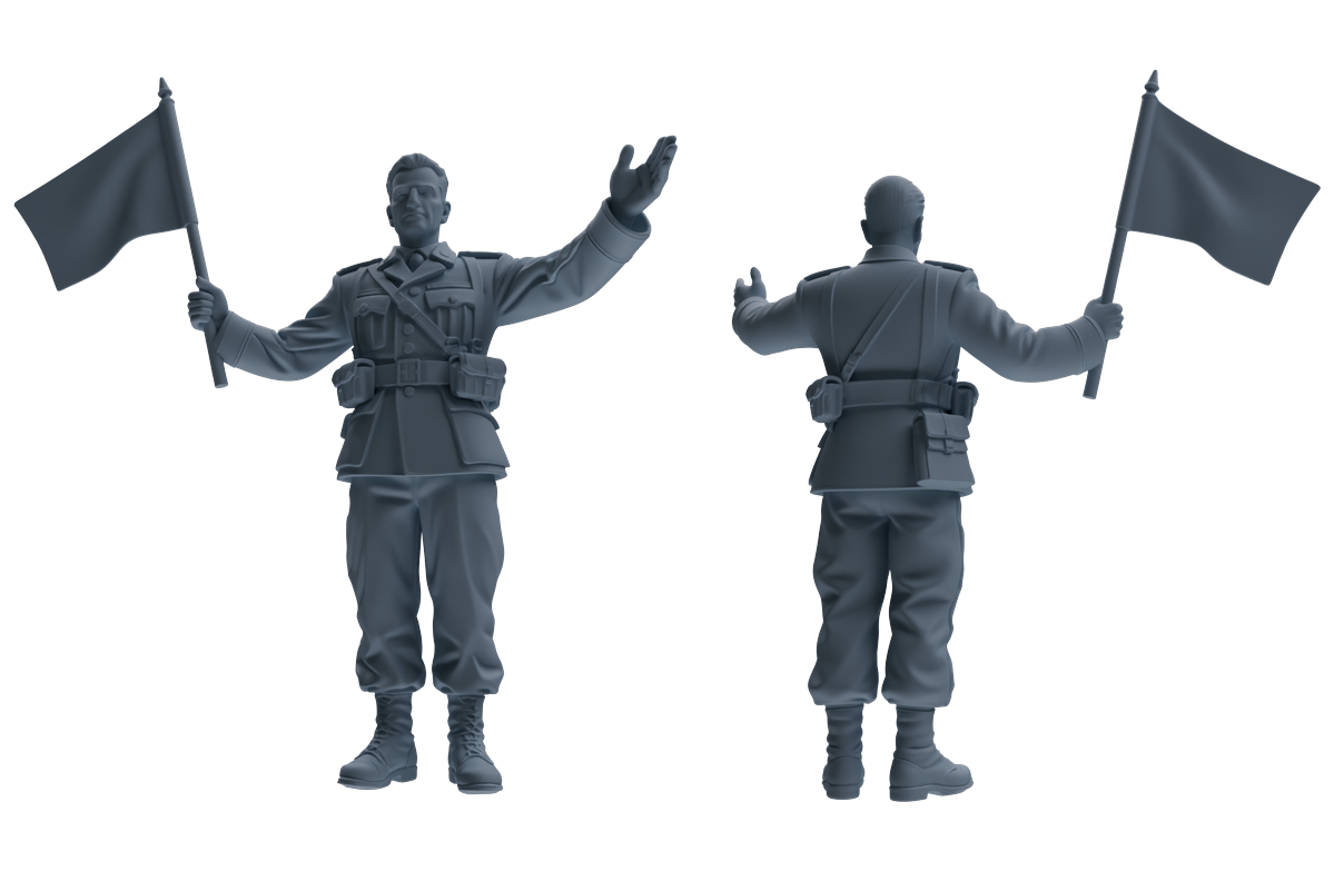 MRY-SFW SSTR190 Miniatures Soldier Model Kit Demolition Command Soldier Pose Modern Model 4 pcs — detail view 3