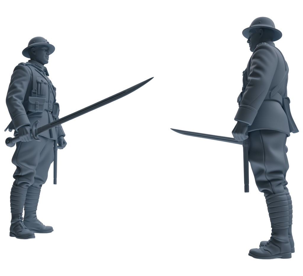 MRY-SFW SSTR207 Miniatures Soldier Model Kit Multi-Pose Combat Soldier Modern Model 6 pcs