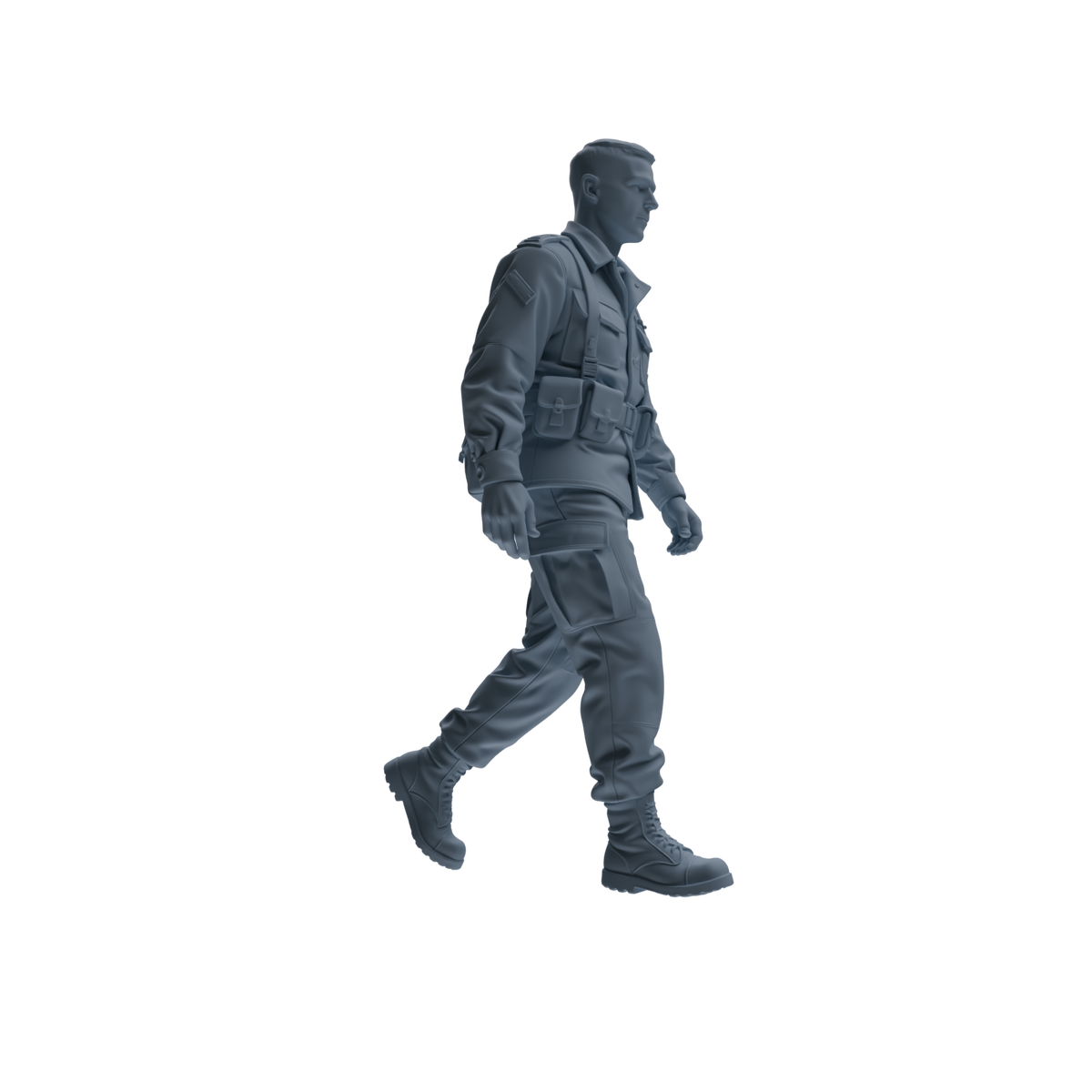 MRY-SFW SSTR179 Miniatures Soldier Model Kit Logistics Soldier Pose Modern Model 3 pcs — detail view 9