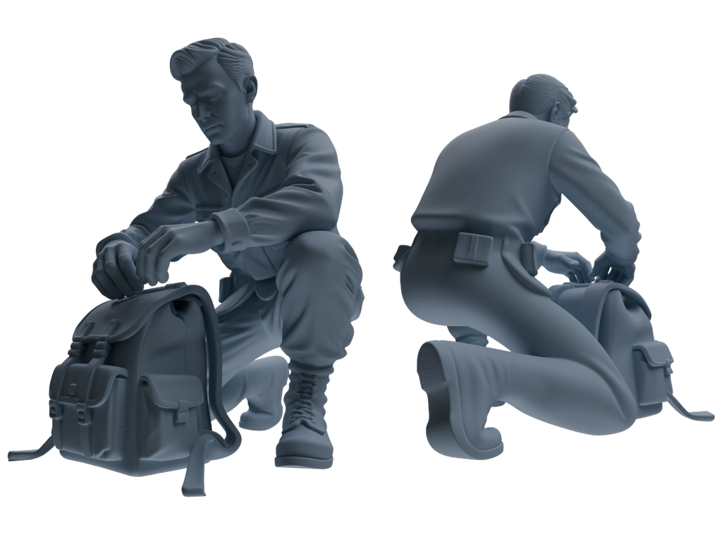 MRY-SFW SSTR188 Miniatures Soldier Model Kit Multi-Functional Recon Soldier Pose Modern Model 5 pcs