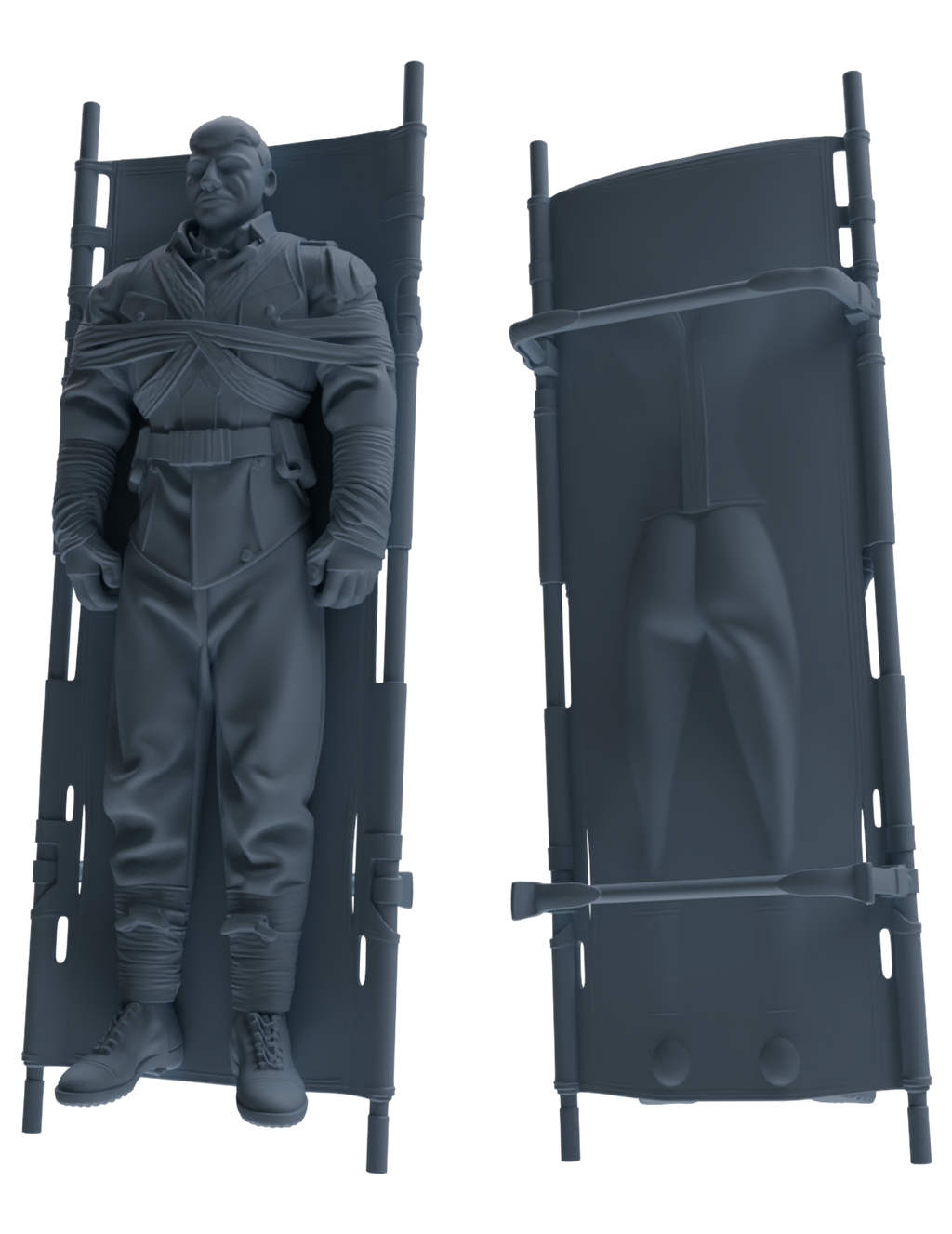 MRY-SFW SSTR206 Miniatures Soldier Model Kit Field Medical Scene Soldier Model 4 pcs