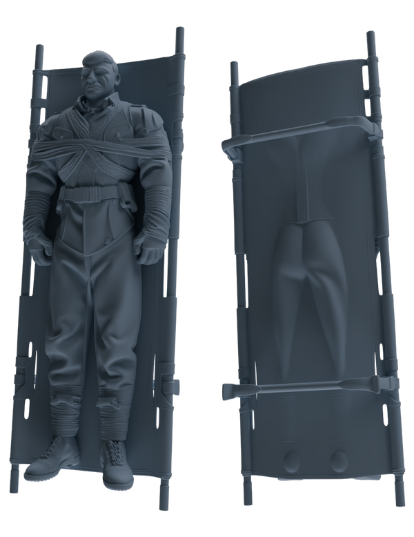 MRY-SFW SSTR206 Miniatures Soldier Model Kit Field Medical Scene Soldier Model 4 pcs
