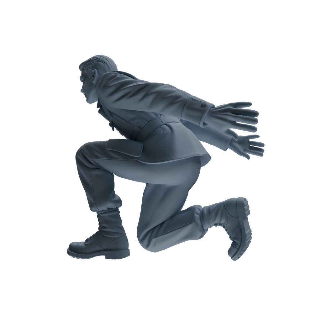 MRY-SFW SSTR185 Miniatures Soldier Model Kit Combat Engineer Soldier Pose Modern Model 4 pcs