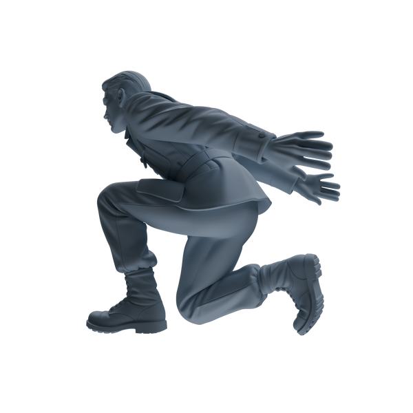 MRY-SFW SSTR185 Miniatures Soldier Model Kit Combat Engineer Soldier Pose Modern Model 4 pcs