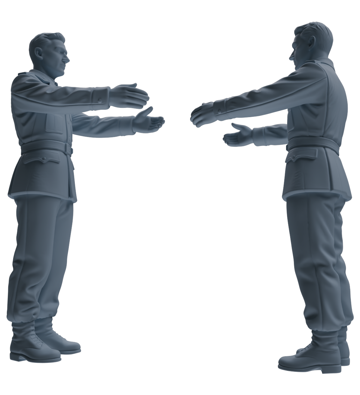 MRY-SFW SSTR190 Miniatures Soldier Model Kit Demolition Command Soldier Pose Modern Model 4 pcs — detail view 5