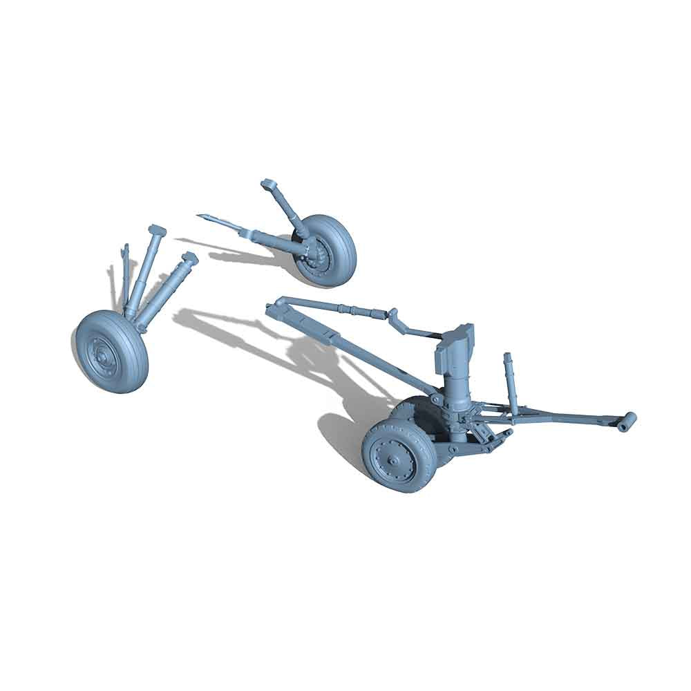 Yao's Studio LY267B 1/32(35,48,72,144) Model Upgrade Parts USAF A-7 Corsair Undercarriage Gravity Wheel — detail view 3