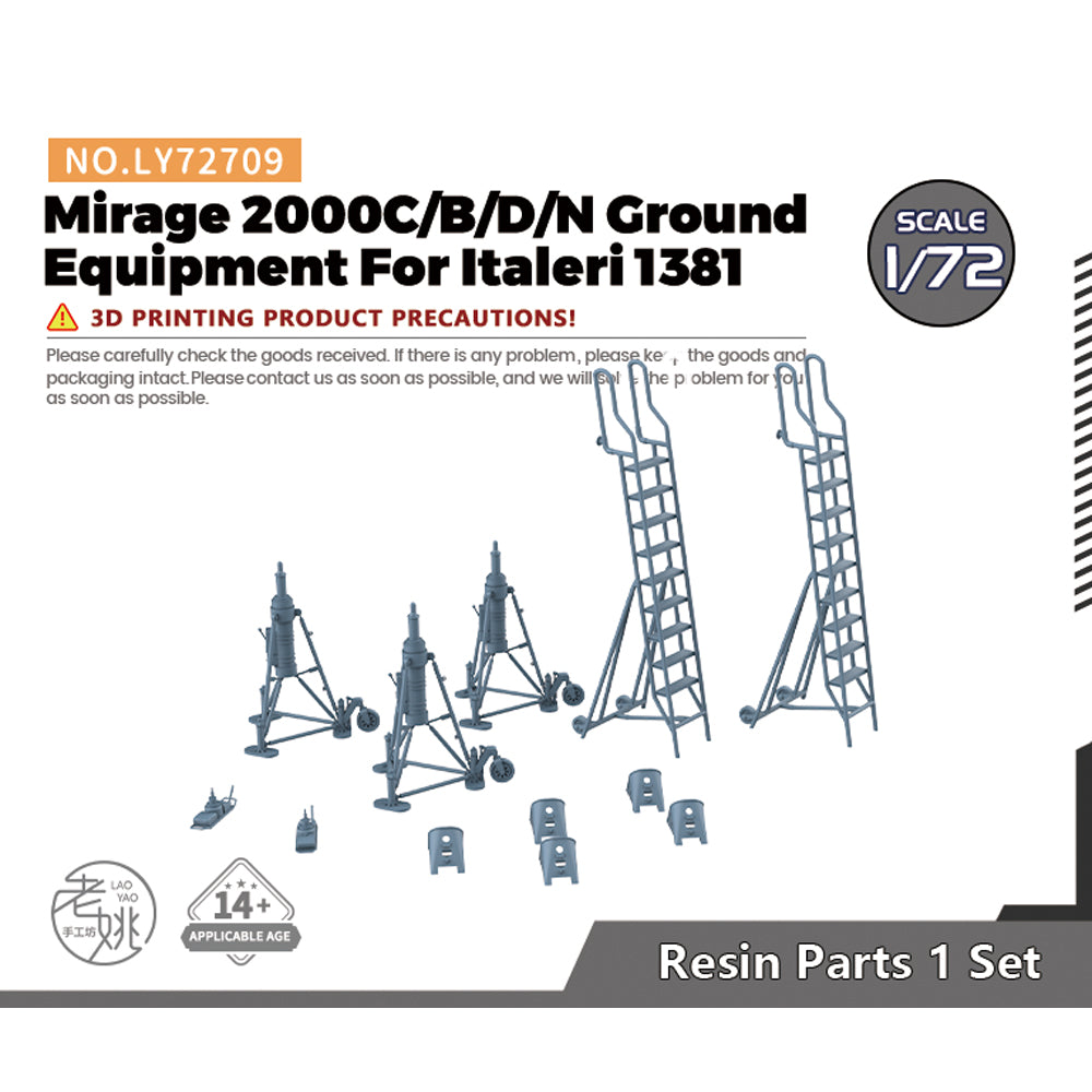 Yao's Studio LY709 Model Upgrade Parts Mirage 2000C/B/D/N Ground Equipment For Italeri 1381 Main image