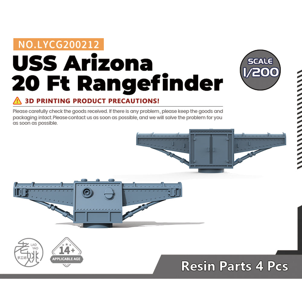 Yao's Studio LYCG212 1/700(350,200,144) Model Upgrades Parts USS Arizona 20 Ft Rangefinder Main image