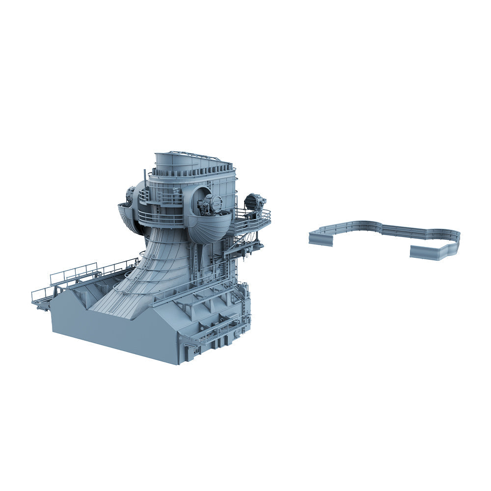Yao's Studio LYCG335 Model Upgrade Parts Bismarck Battleship Chimney And Hangar — detail view 4