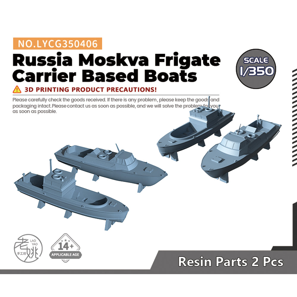Yao's Studio LYCG406 Model Upgrades Parts Russia Moskva Frigate Carrier Based Boats — scale model kit
