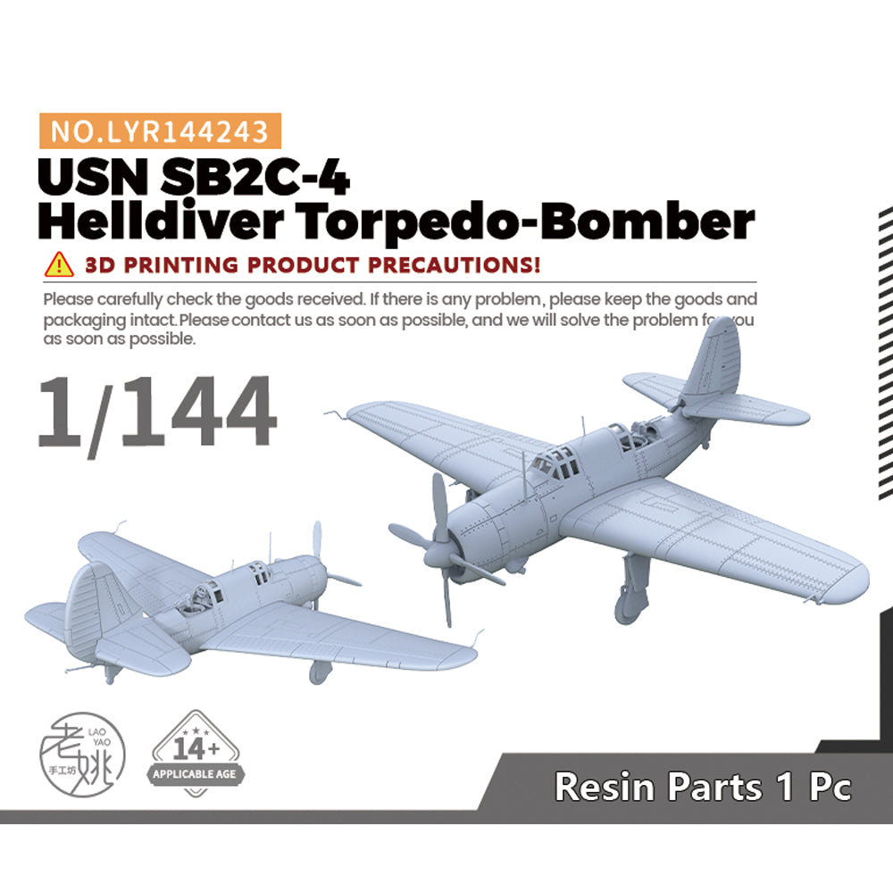 Yao's Studio LYR243 Military Model Kit USN SB2C-4 Helldiver Torpedo-Bomber — scale model kit