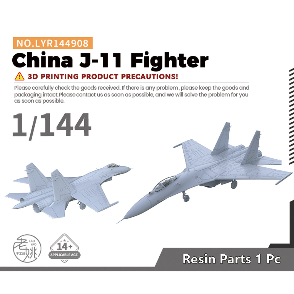 Yao's Studio LYR908 Military Model Kit China J-11 Fighter — scale model kit