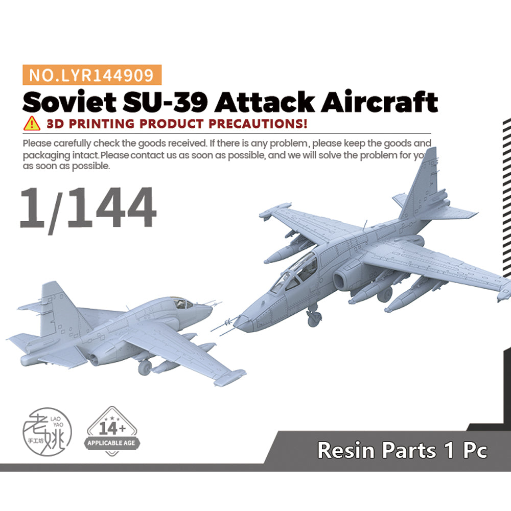 Yao's Studio LYR909 Military Model Kit Soviet SU-39 Attack Aircraft — scale model kit