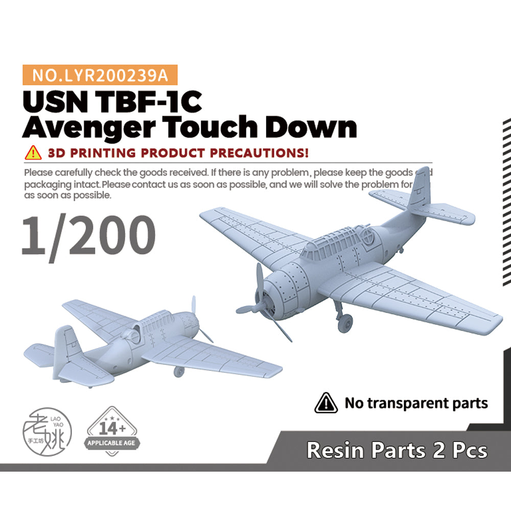 Yao's Studio LYR239A Military Model Kit USN TBF-1C Touch Down — scale model kit