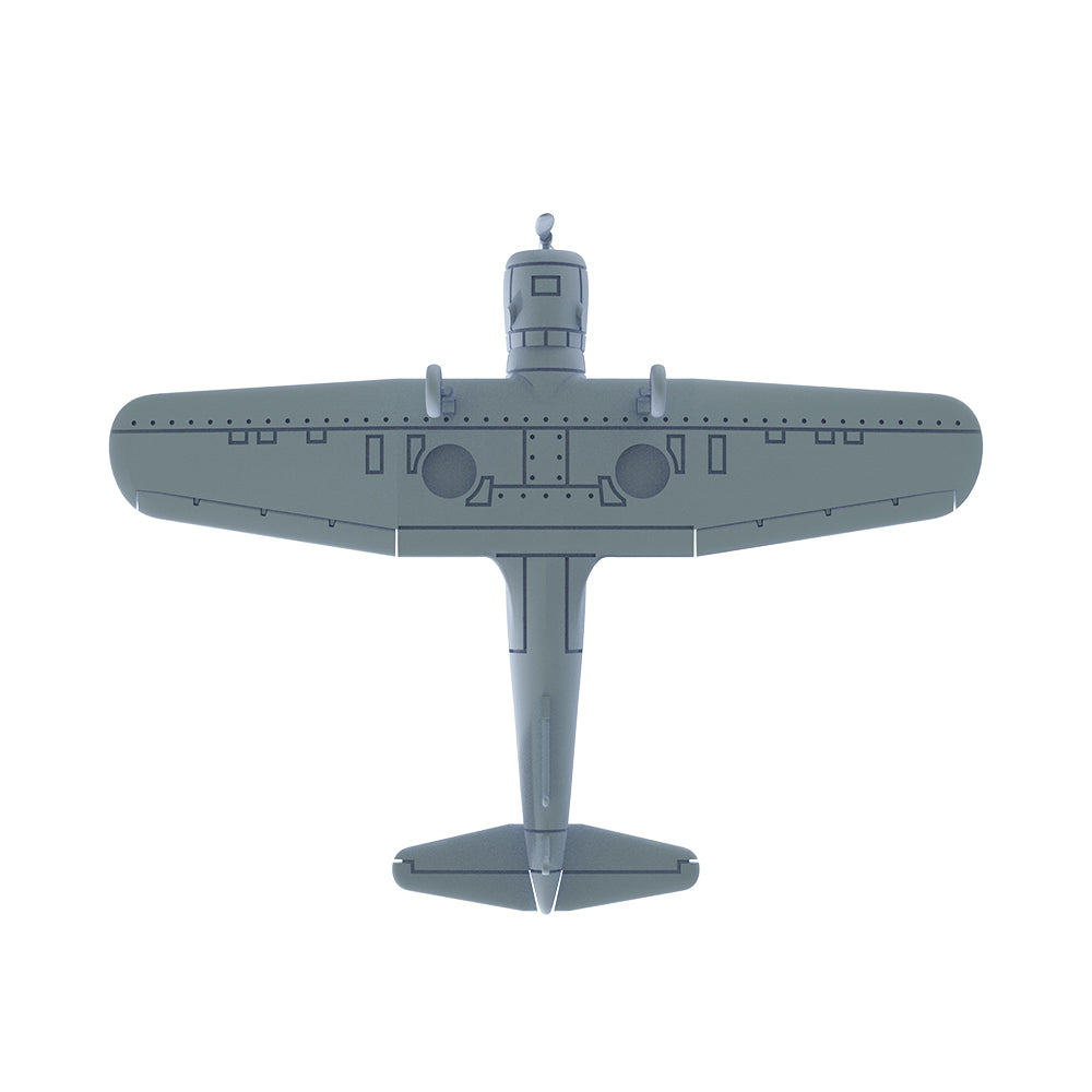Yao's Studio LYR240A Military Model Kit USAF SB2U-3 Defender Dive Bomber Touch Down