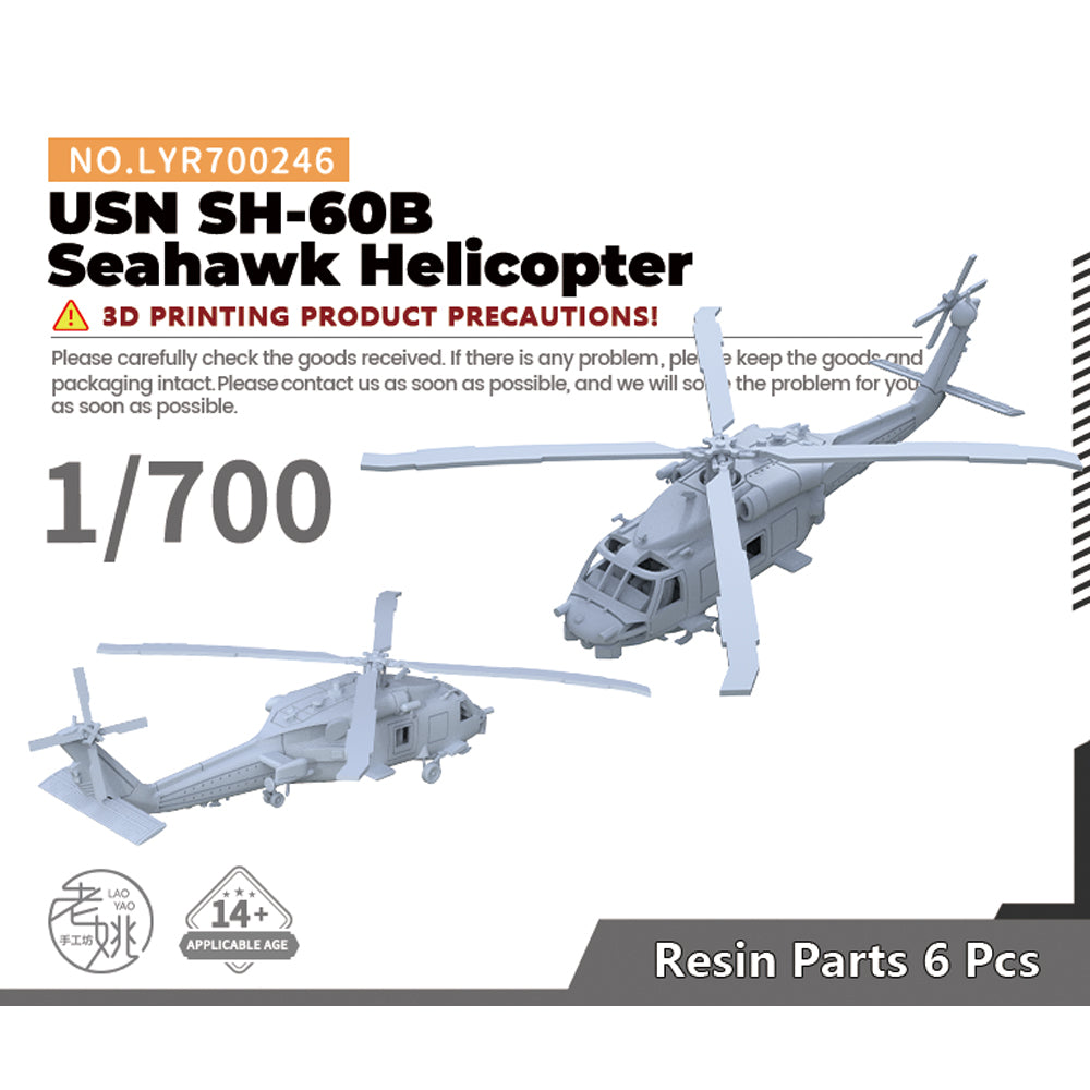 Yao's Studio LYR246 Fighter Aircraft Military Model Kit US Navy SH-60B Seahawk Helicopter Main image