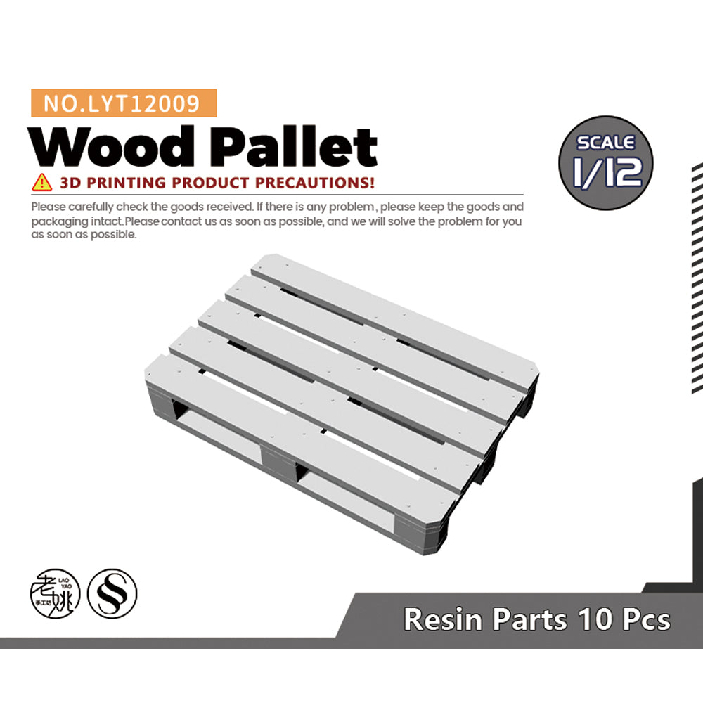 Yao's Studio LYT009  Miniature Factory Building Military Car Railroad Track Accessory Props Diorama Scenery Wood Pallet