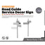 Yao's Studio LYT177 Road Guide Service Decor Sign HO/OO/Z/N/TT Railroad Miniature Accessory Display Props
