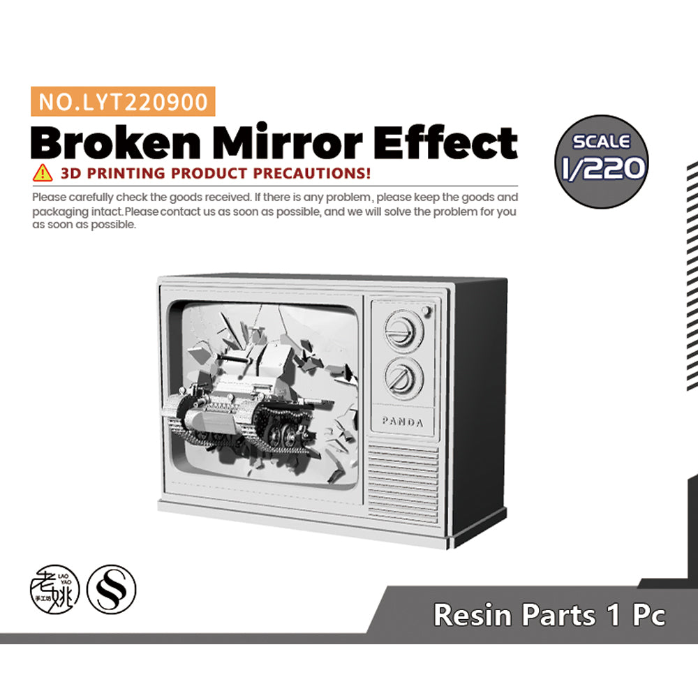 Yao's Studio LYT900 Broken Mirror Effect HO/OO/Z/N/TT Railroad Miniature Accessory Display Props — scale model kit