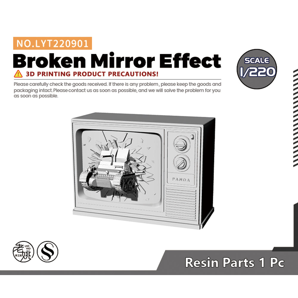 Yao's Studio LYT901 Broken Mirror Effect HO/OO/Z/N/TT Railroad Miniature Accessory Display Props Main image