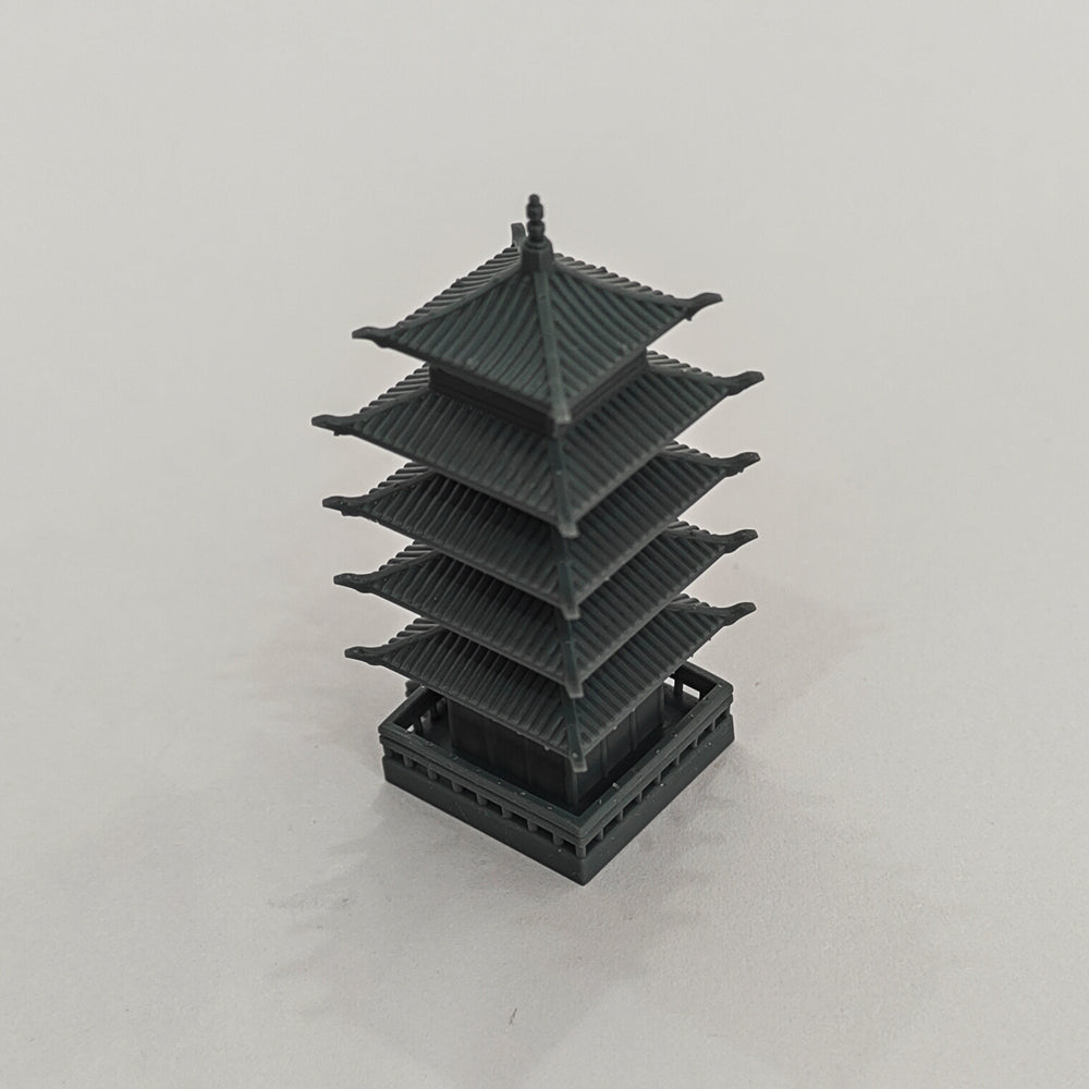 Yao's Studio LYT312 Chinese Ancient Five-Story Pagoda HO/OO/Z/N/TT Railroad Miniature Accessory Display Props