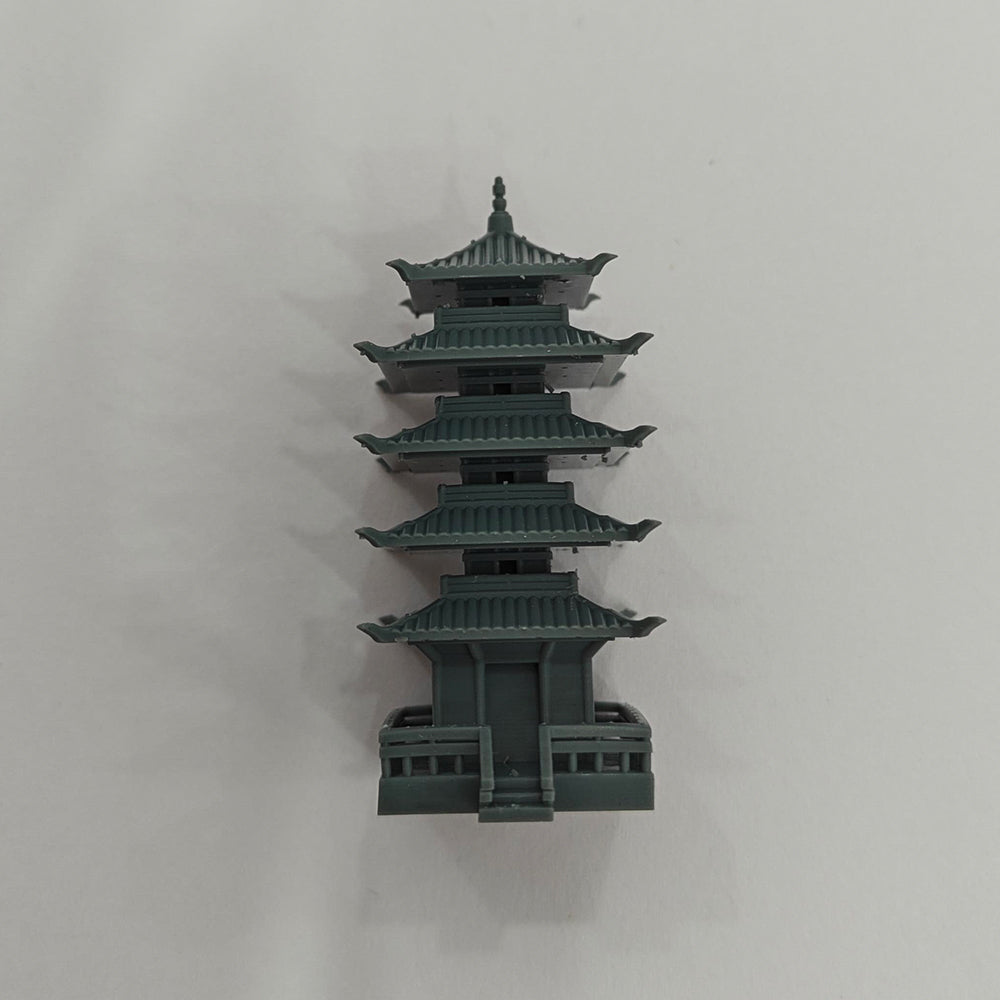Yao's Studio LYT312 Chinese Ancient Five-Story Pagoda HO/OO/Z/N/TT Railroad Miniature Accessory Display Props