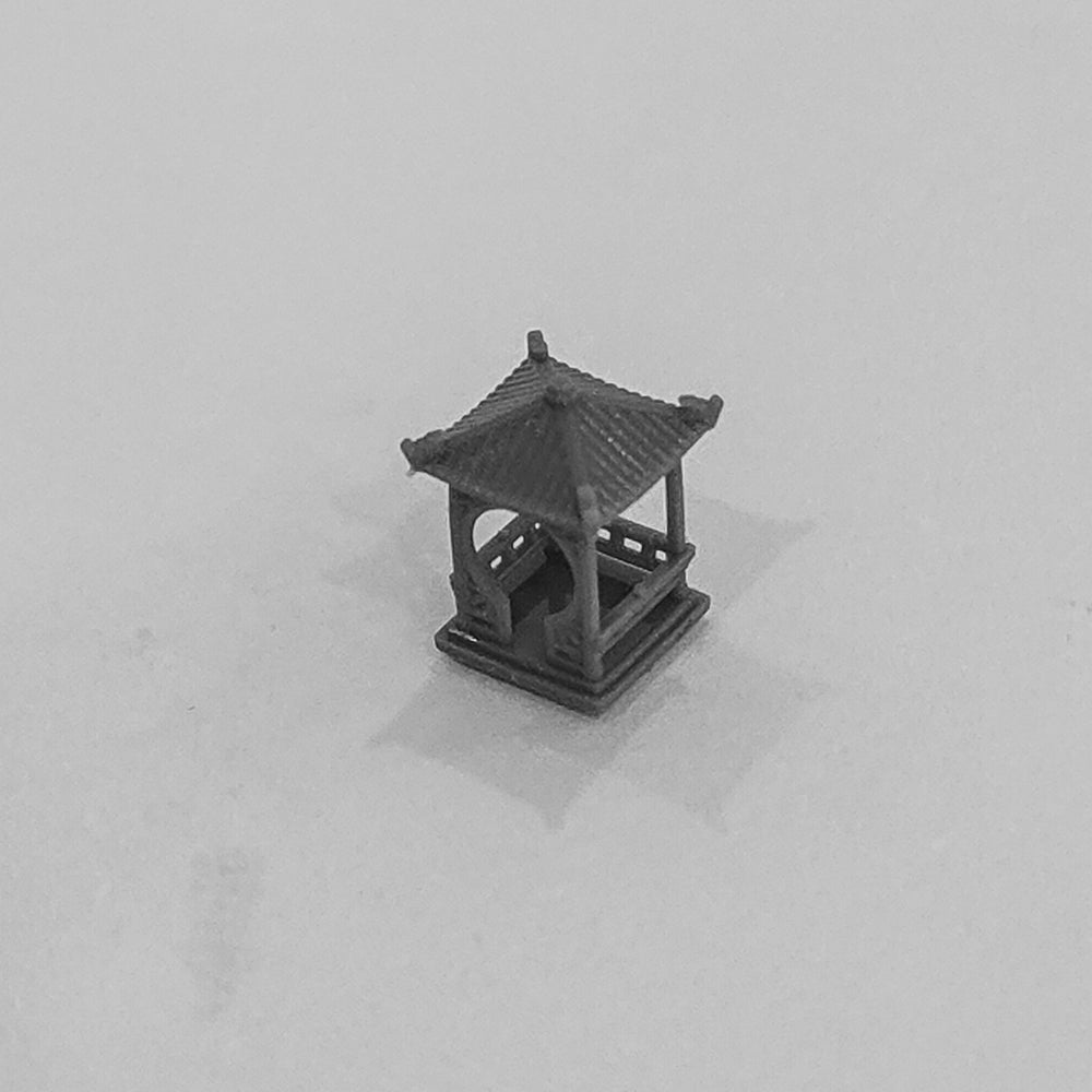 Yao's Studio LYT313 Chinese Style Pavilion HO/OO/Z/N/TT Railroad Miniature Diorama House Building Main image