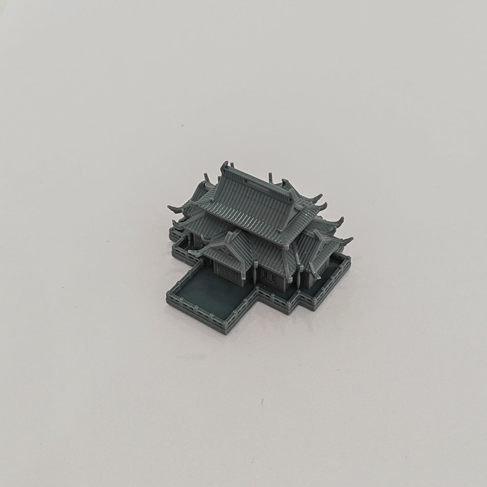 Yao's Studio LYT315 The Hall of Mahavira Building HO/OO/Z/N/TT Railroad Miniature Diorama House Building — detail view 3