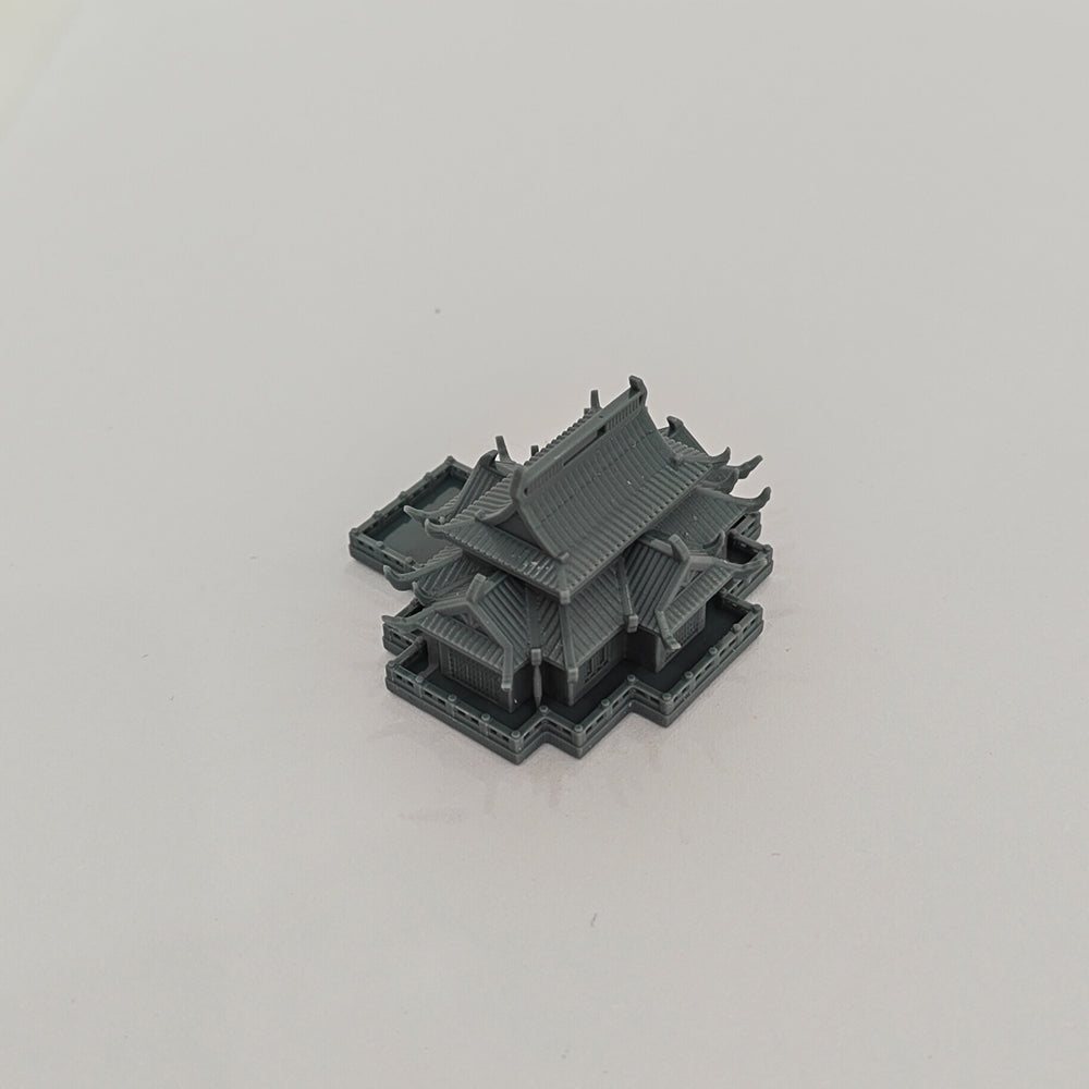 Yao's Studio LYT315 The Hall of Mahavira Building HO/OO/Z/N/TT Railroad Miniature Diorama House Building — detail view 2
