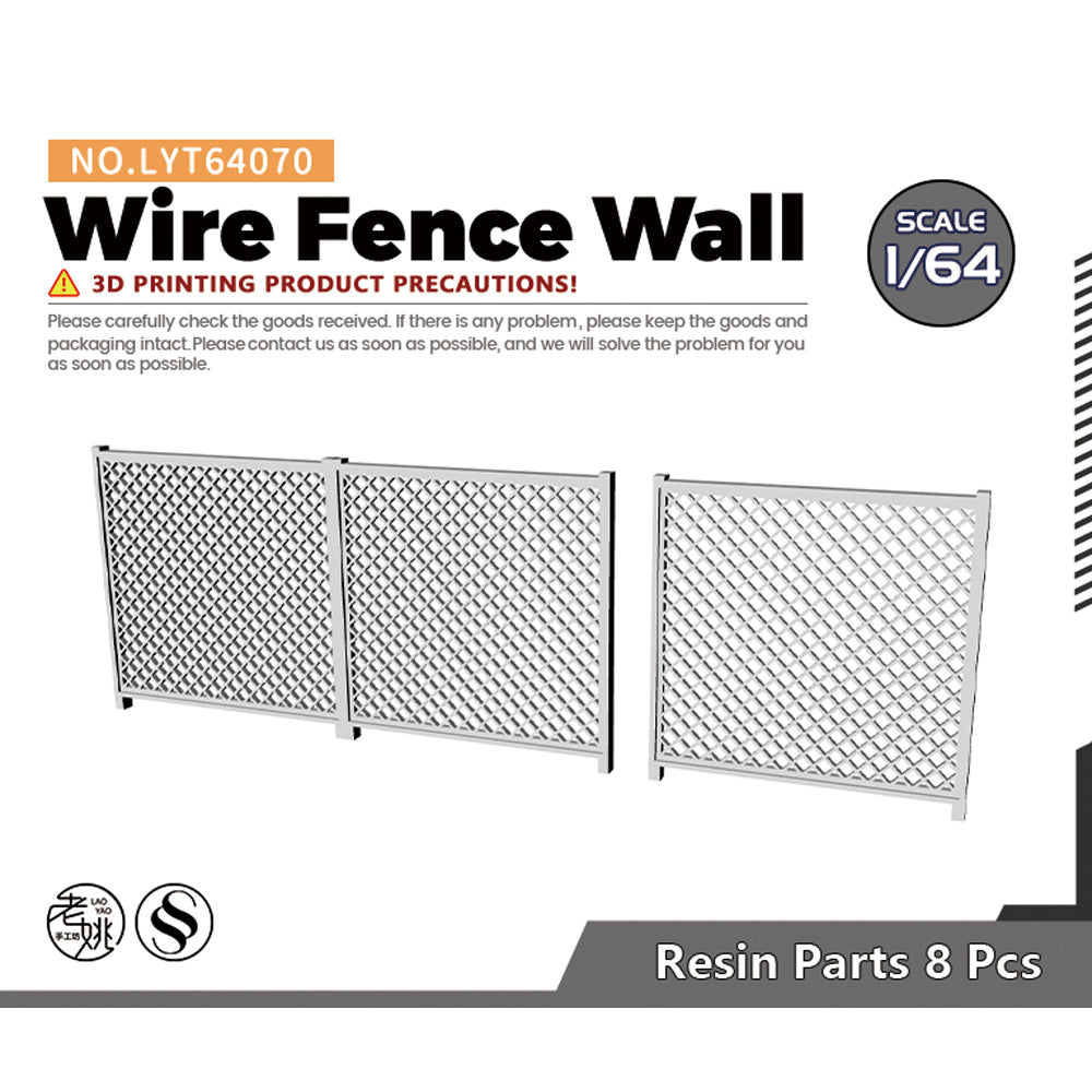 Yao's Studio LYT070 Wire Fence Wall Diecast toys car diorams — scale model kit