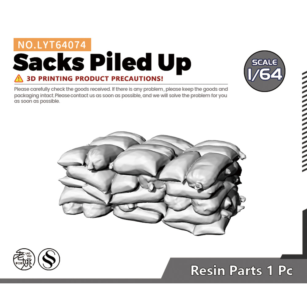 Yao's Studio LYT074 Sacks Piled Up Diecast toys car diorams Main image