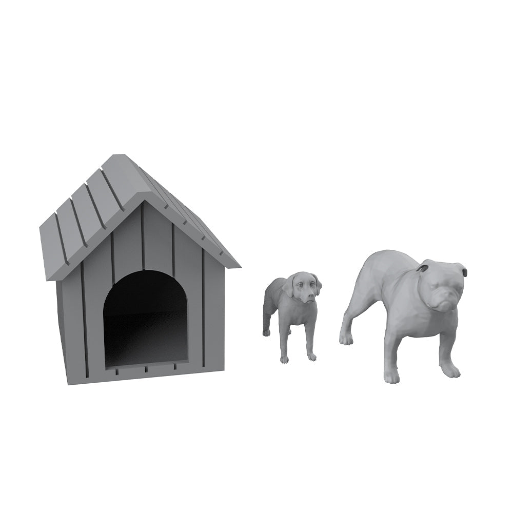Yao's Studio LYT102 Dogs And Kennel Diecast toys car diorams