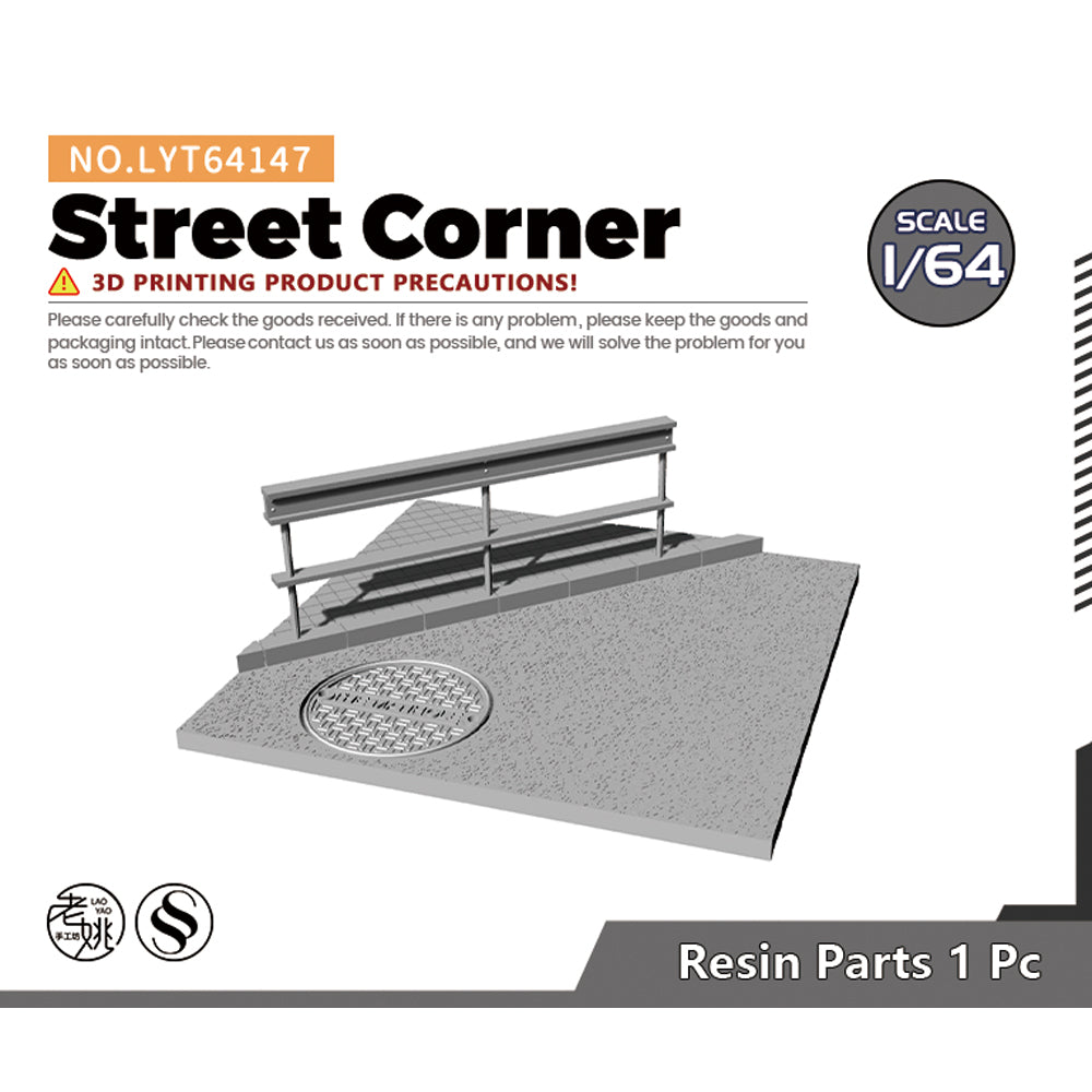 Yao's Studio LYT147 Street Corner Diecast toys car diorams — scale model kit
