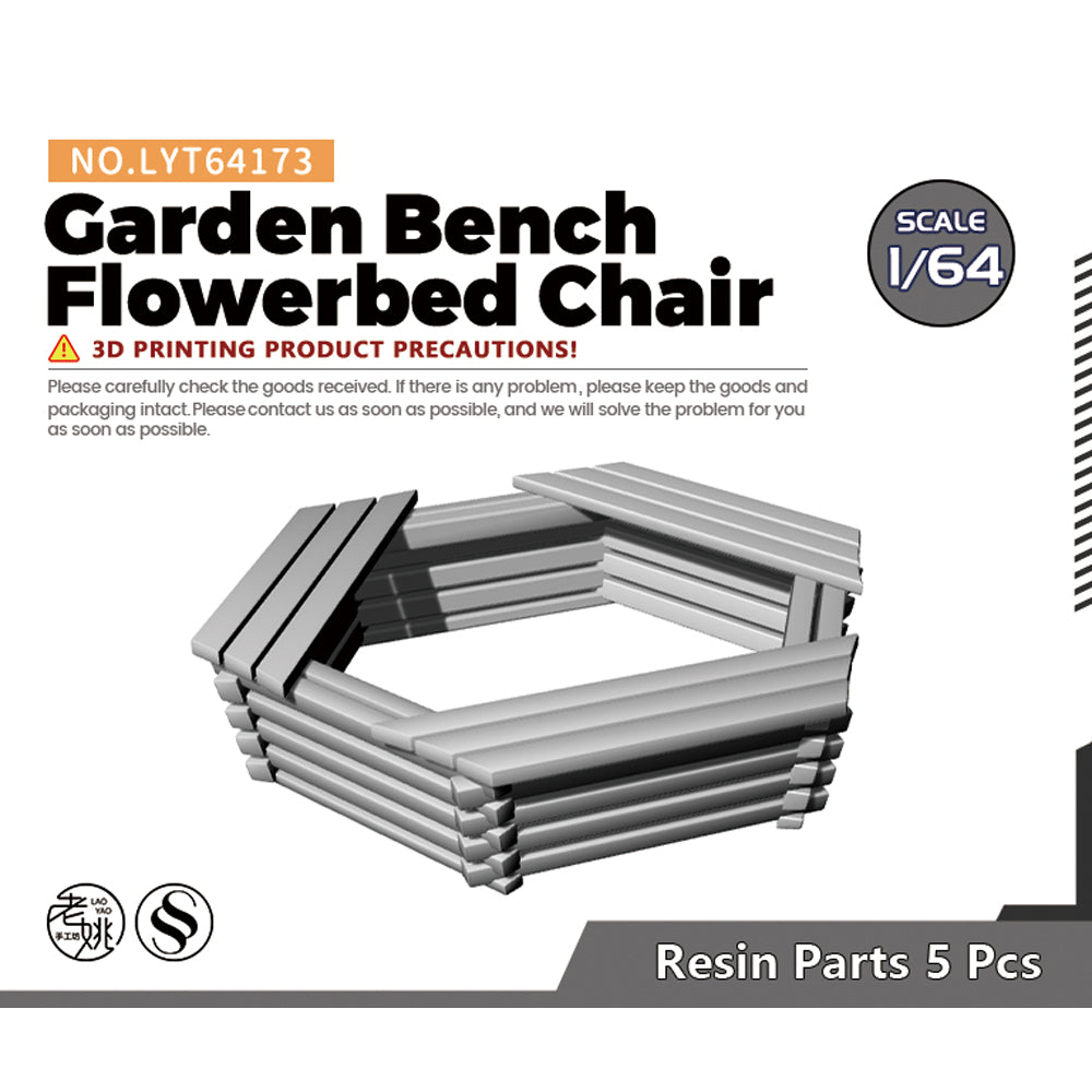 Yao's Studio LYT173 Garden Bench Flowerbed Chair Diecast toys car diorams