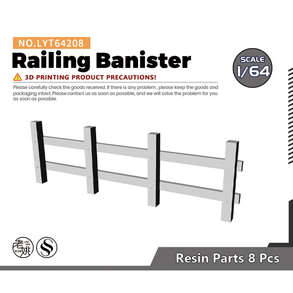 Yao's Studio LYT208 Scene Model Upgrade Parts Railing Banister — scale model kit