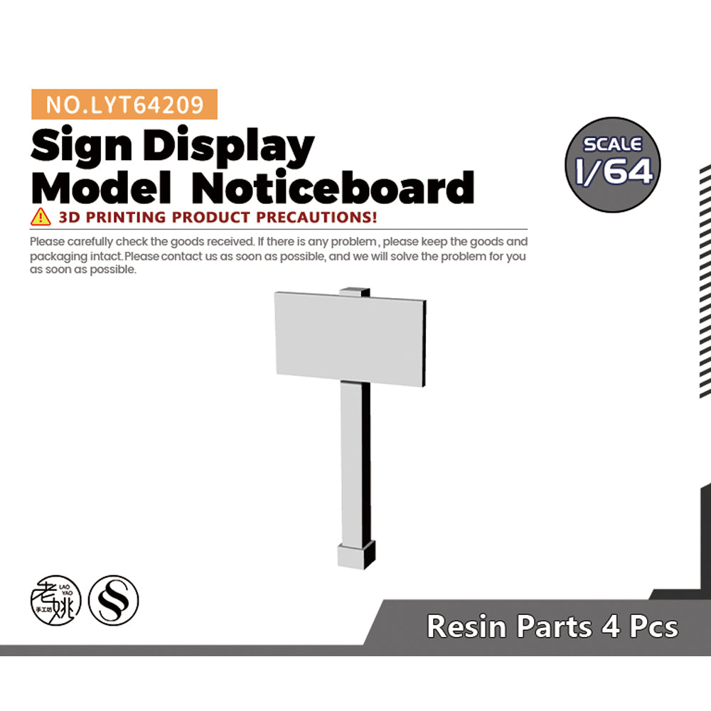 Yao's Studio LYT209 Sign Display Model  Noticeboard Diecast toys car diorams — scale model kit