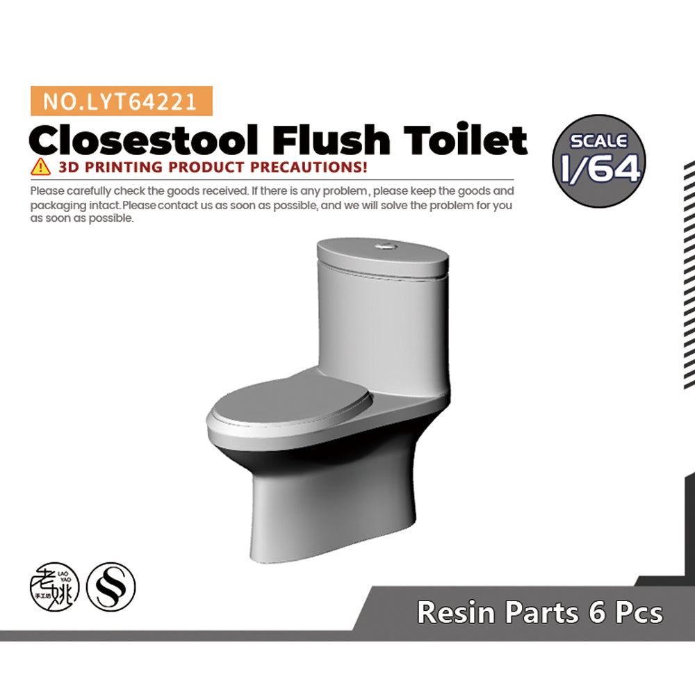 Yao's Studio LYT221 Closestool Flush Toilet Diecast toys car diorams Main image