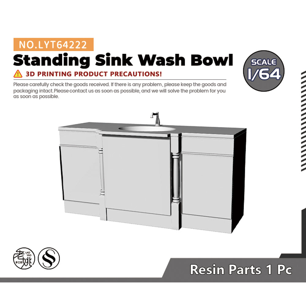 Yao's Studio LYT222 Standing Sink Wash Bowl Diecast toys car diorams Main image