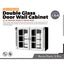 Yao's Studio LYT228 Double Glass Door Wall Cabinet Diecast toys car diorams